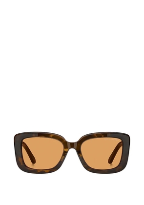 Marc Jacobs Eyewear tortoiseshell-effect rectangle-frame sunglasses - Brown