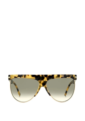 Victoria Beckham Eyewear tortoiseshell-effect geometric-frame sunglasses - Brown