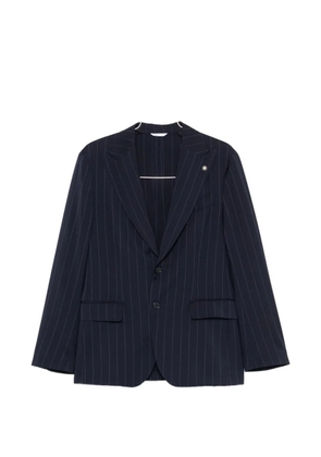 Manuel Ritz pinstripe single-breasted suit - Blue