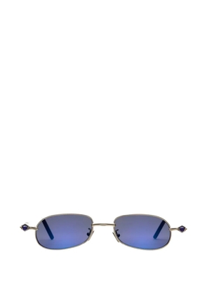 Kuboraum oval-frame sunglasses - Gold