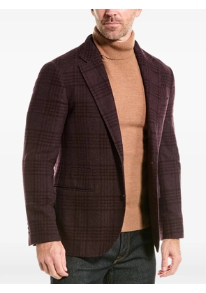 Brunello Cucinelli plaid-check blazer - Purple