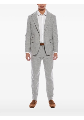 Brunello Cucinelli houndstooth three-button suit - Grey