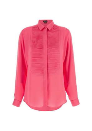 TOM FORD pleated silk shirt - Pink