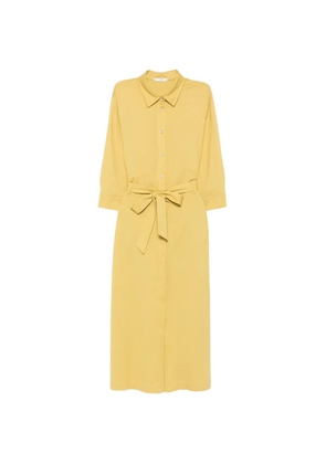 Circolo 1901 belted button-down midi dress - Yellow