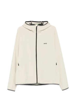 BOSS logo-motif hooded jacket - Neutrals