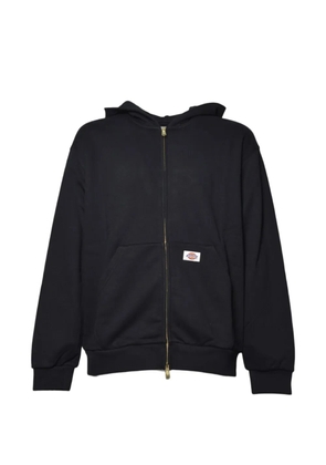 DICKIES logo-patch zip-up hoodie - Black