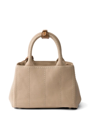 Prada Jardini re cotton canvas mini-bag - Neutrals