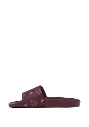 MCM monogram-print slides - Brown