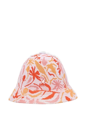 Kangol floral-intarsia bucket hat - Pink