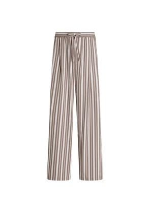 Dolce & Gabbana Striped Poplin Vanity Trousers - Neutrals