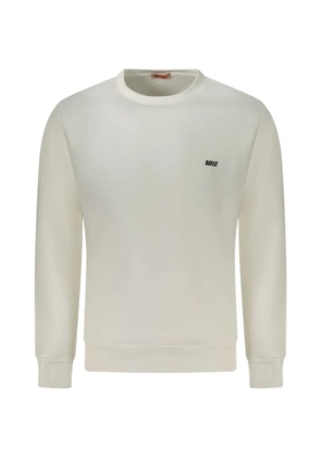 RIFLE logo-embroidered crew-neck sweater - Neutrals