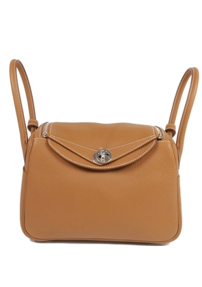 Hermès Pre-Owned Lindy calfskin shoulder bag - Neutrals
