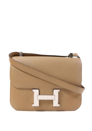 Hermès Pre-Owned Constance leather shoulder bag - Neutrals