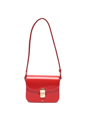 A.P.C. small Grace leather cross body bag - Red