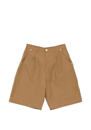 Comme des Garçons Homme pleated-front shorts - Brown