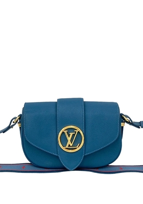 Louis Vuitton Pre-Owned 2021 Grained Calfskin LV Pont 9 Soft MM crossbody bag - Blue