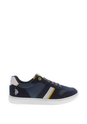 U.S. POLO ASSN. suede-panelled striped sneakers - Blue