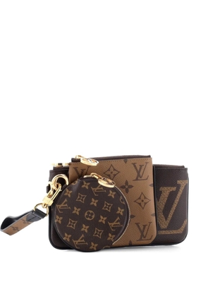 Louis Vuitton Pre-Owned Trio Pouch Set Reverse Monogram Giant clutch bag - Brown