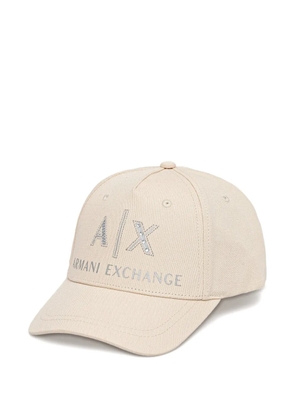 Armani Exchange logo-detail baseball cap - Neutrals