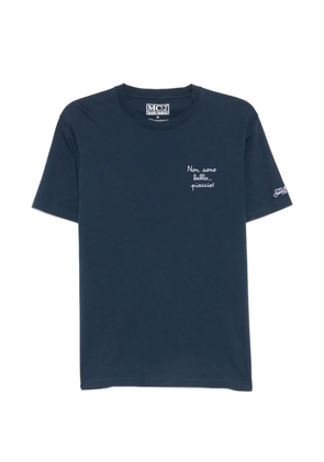 MC2 Saint Barth embroidered cotton T-shirt - Blue