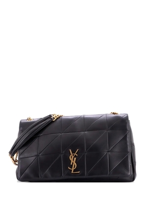 Saint Laurent Pre-Owned Jamie Flap Bag Quilted Leather Medium shoulder bag - Black