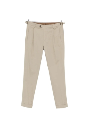 Berwich Retro Long pleated trousers - Neutrals