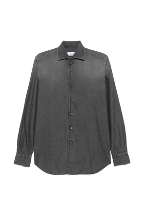 Alessandro Gherardi denim-effect long-sleeve shirt - Grey