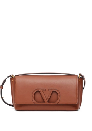 Valentino Garavani Fill Me In shoulder bag in calfskin - Brown
