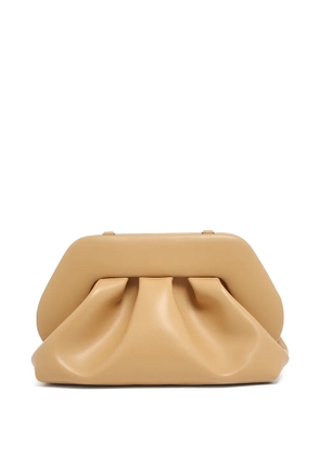 Themoirè Tia gathered clutch bag - Neutrals