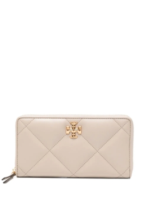 Tory Burch Kira quilted leather wallet - Neutrals