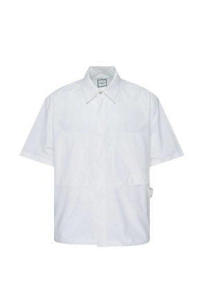 Wooyoungmi logo-plaque short-sleeve shirt - White