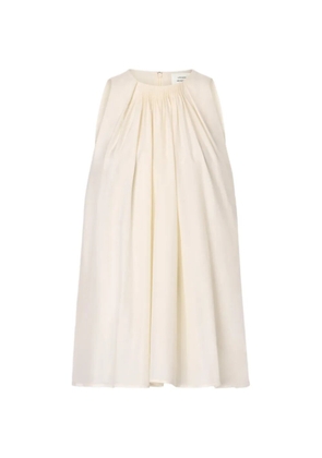 LouLou de Saison Liao flaring gathered blouse - Neutrals