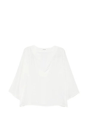 P.A.R.O.S.H. Saxon V-neck blouse - White