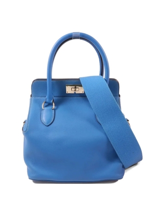 Hermès Pre-Owned Toolbox 20 leather tote bag - Blue