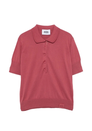 ALPHA STUDIO button-up polo top - Pink