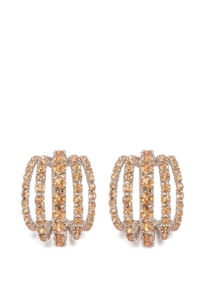 Silvia Gnecchi shells crystal-embellished earrings - Gold