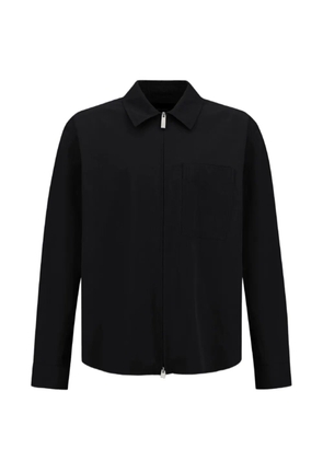 Laminar zip-up shirt jacket - Black