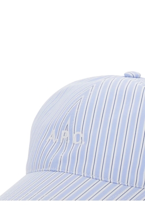 A.P.C. Charlie striped baseball cap - Blue