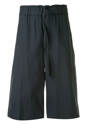 3.1 Phillip Lim washed poplin pull-on shorts - Blue