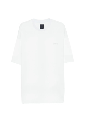 Juun.J floral-print logo-embroidered T-shirt - Blue