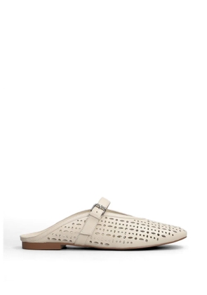 Bibi Lou Maia laser-cut buckle-strap mules - Neutrals
