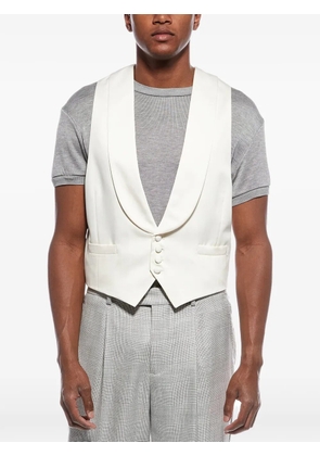 Brunello Cucinelli shawl-collar single-breasted vest - Neutrals