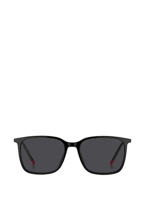 BOSS square-frame clip-on sunglasses - Black
