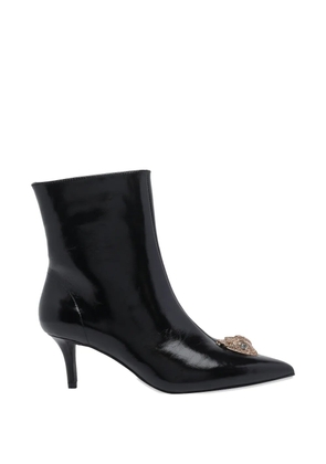 Kurt Geiger London Belgravia plaque-detail ankle boots - Black