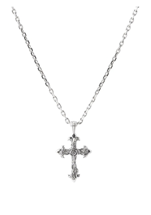 Emanuele Bicocchi small Rose Cross necklace - Silver