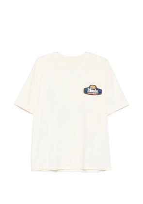 RHUDE logo-print short-sleeve T-shirt - Neutrals
