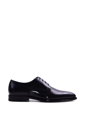 Doucal's tapered leather lace-up shoes - Black
