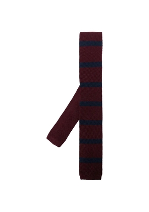 Brunello Cucinelli striped knitted tie - Red