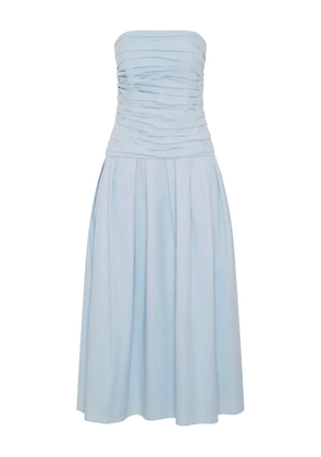 Anna Quan ruched strapless dress - Blue