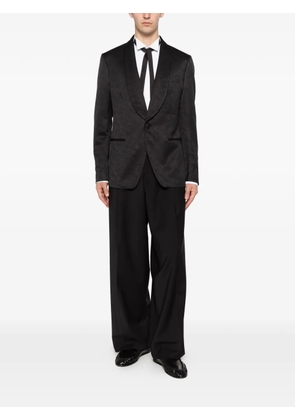 Lardini shawl-lapel single-breasted blazer - Black